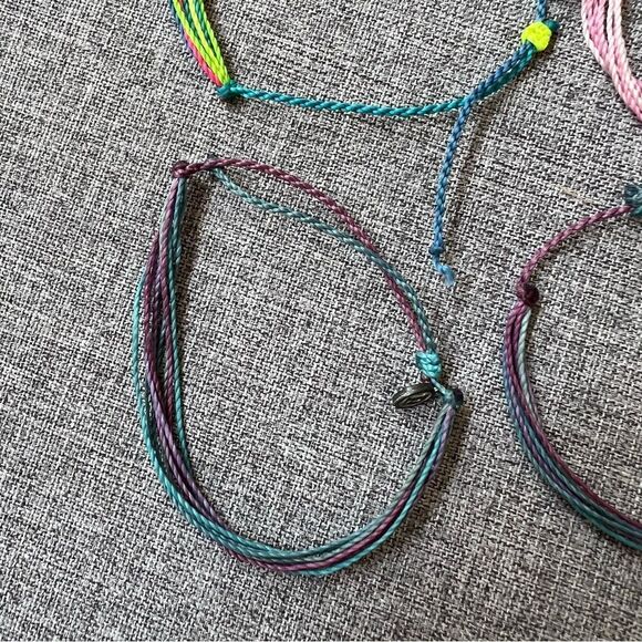 Pura Vida Bundle of 6 Wax Coated String Bracelets Adjustable Sizing Costa Rica - Picture 9 of 12